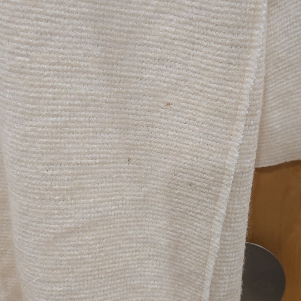 Zara Women's Blazer Coat, Wool Blend, Unlined, Creamy White, Buttons, Small - Picture 10 of 16